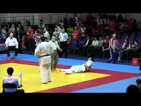 MinbuLatov Rashid - Kravchenko NikoLay 09.06.12 Чемпионат Европы KWU www.kyokushin.su