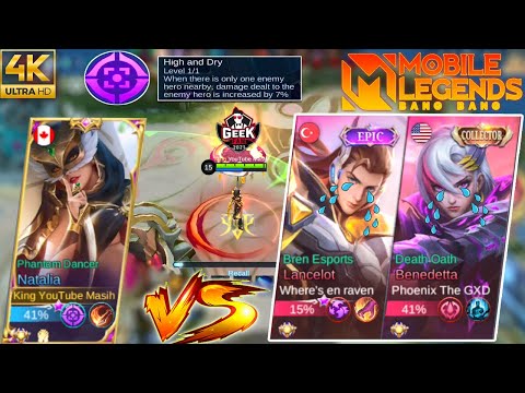🧿4K & Pro Editing | Fast Hand Natalia VS Pro Lanslot And Pro Benedeta | Top Global Natalia | MLBB