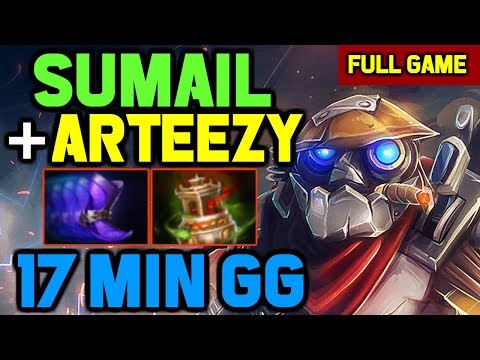 OMG! Sumail Offlane Clockwerk BEYOND GODLIKE End game in 17  mins