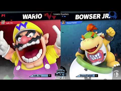 Smash @ Miz's WiFi 14 - sab_by (Wario) vs. DezoTwist (Bowser Jr.) Losers Quarters