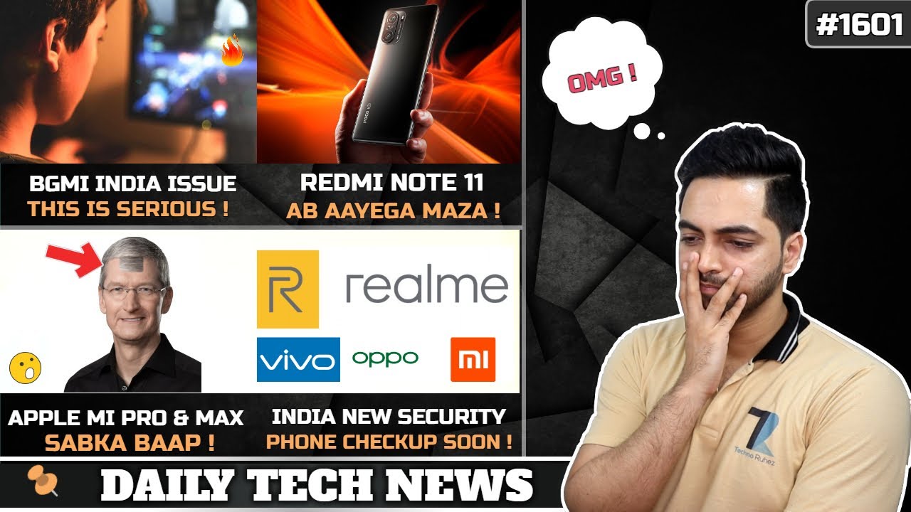 BGMI India Mental Issue😌,Redmi Note 11😍,India New Smartphone Security,Apple M1 Max (Sabka Baap)⚡⚡