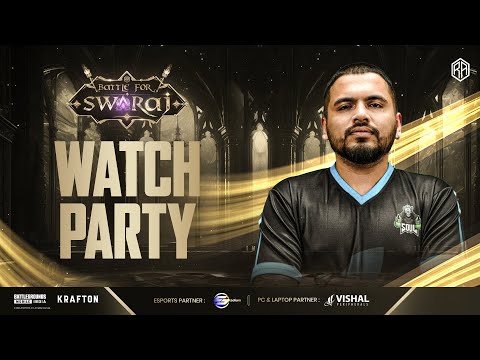 RA Esports Presents, Battle For Swaraj S1 | League Stage Day 3 | Watch Party with SID