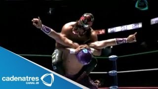 Hijo del Fantasma, Sagrado y Tritón vs. Misterioso, Puma y Sangre Azteca 06/07/13