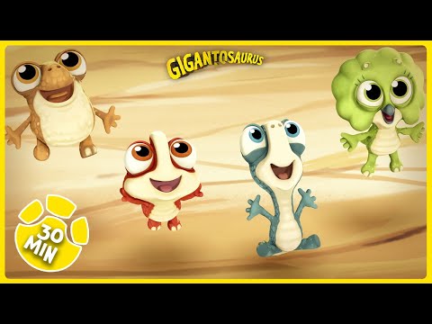 3 Epic Dino Adventures in 1! Baby Chaos, Frozen Giganto & Mean Spino! | Gigantosaurus Multilingual