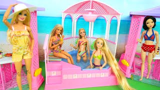 Bubbling Pretty Spa & Resort Pink Pool for Dolls Pantai Praia piscina Bassin Schwimmbad شاطئ بحر