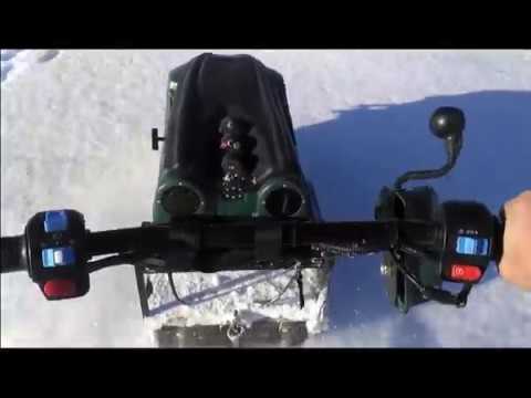 Мотособака ЛВР500 покатушки, мастер-класс по переезду брода, скорость.