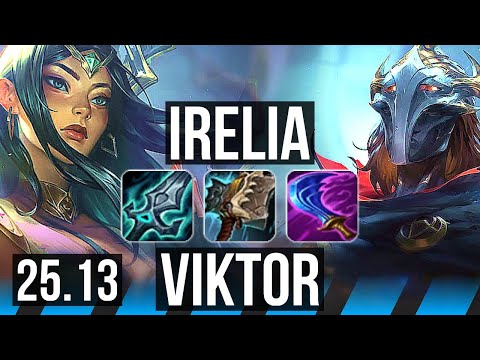 IRELIA vs VIKTOR (MID) | 6 solo kills, Godlike, 40k DMG | KR Master | 25.13