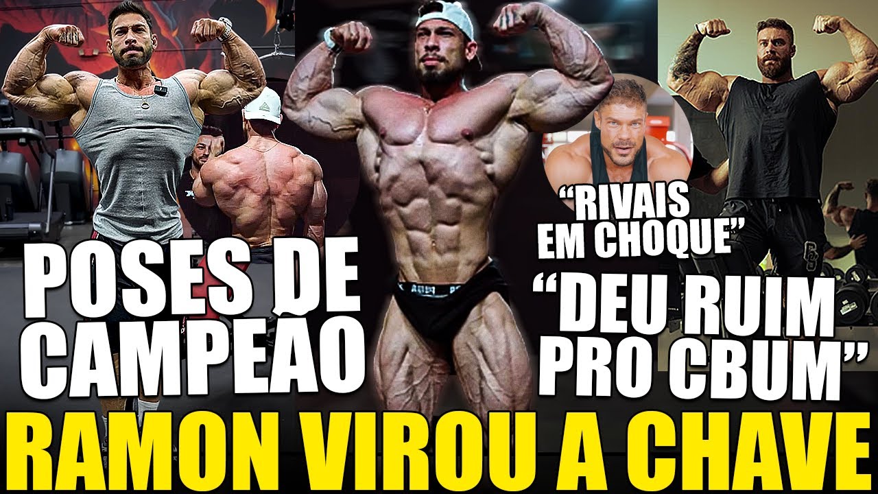 RAMON NÃO SABE BRINCAR! MELHOR SHAPE DA VIDA E POSES DE CAMPEÃO DEIXAM FÃS ENTUSIASMADOS