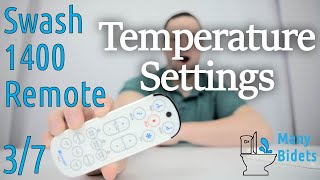 Brondell Swash 1400 Bidet Seat Remote- temperature controls