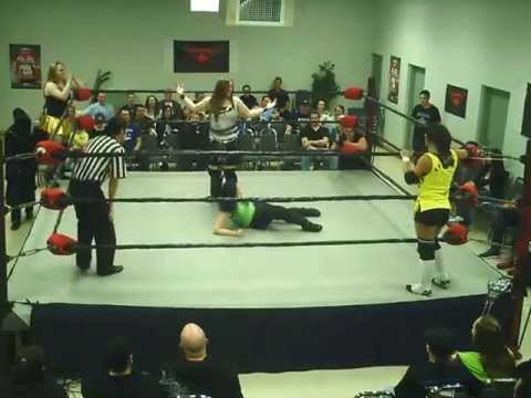 Nicole Matthews & KC Spinelli vs. Bambi Hall & Riea Von Slasher (4/20/13) | ECCW Classics