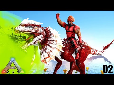 ARK: Survival Evolved - FIRST ALPHA TAME KO KING ALPHA DILO !!! ARK MODDED MEGA ExCORE E02