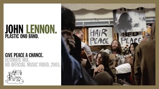 Kadr z teledysku Give peace a chance tekst piosenki John Lennon