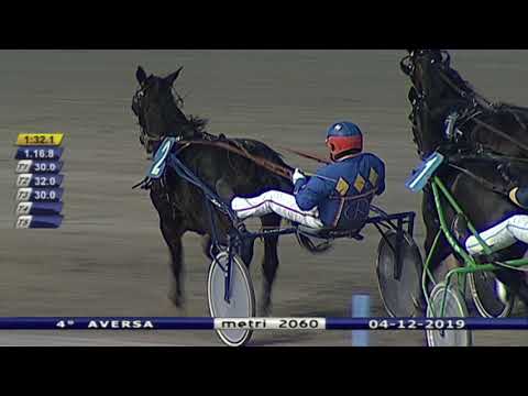 Aversa trotto 4 Dicembre 2019 - 4° Corsa Premio GUIDATORI TROTTO