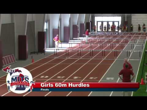 MITS 2017 Girls 60m Hurdle Finals Heat 1