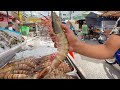 1 FOOT TIGER PRAWNS In Thailand Thai Street Food