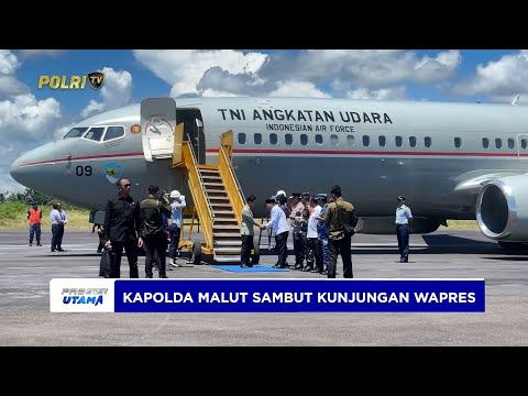 KAPOLDA MALUT SAMBUT KUNJUNGAN WAPRES GIBRAN RAKABUMING RAKA DI PULAU MOROTAI