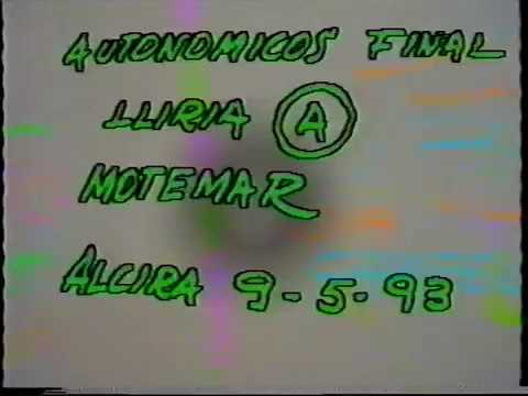 1993 Fase final Autonomico - Lliria A vs CA Montemar 1ªparte