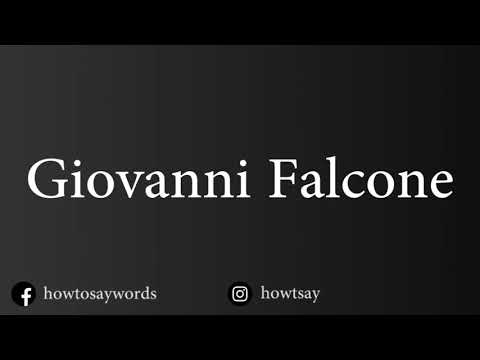 How To Pronounce Giovanni Falcone