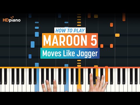 How to Play "Moves Like Jagger" by Maroon 5 | HDpiano (Part 1) Piano Tutorial