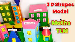 3D Shapes City Model | Creative Geometry Project for Kids