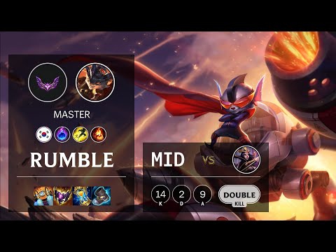 Rumble Mid vs LeBlanc - KR Master Patch 12.4