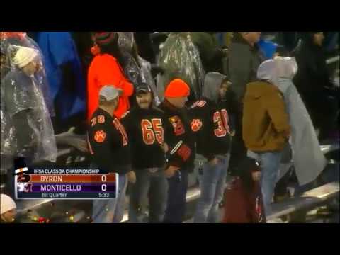 2018 IHSA Boys Football Class 3A Championship Game: Monticello vs. Byron