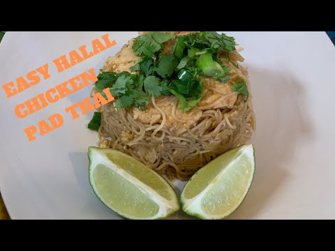 HALAL CHICKEN PAD THAI!! EASY & SAVORY HOMEMADE RECIPE. SUPPORT ICNA RELEIF'S CAMPAIGN!