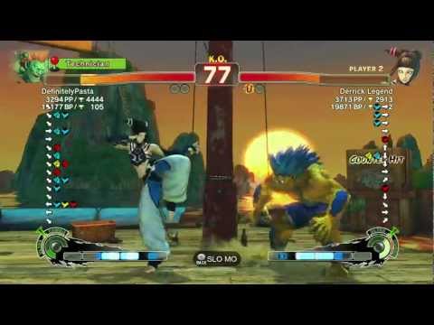 Derrick Legend (juri) vs DefinitelyPasta (Blanka) - SUPER STREET FIGHTER 4 AE Ver.2012 [720P]