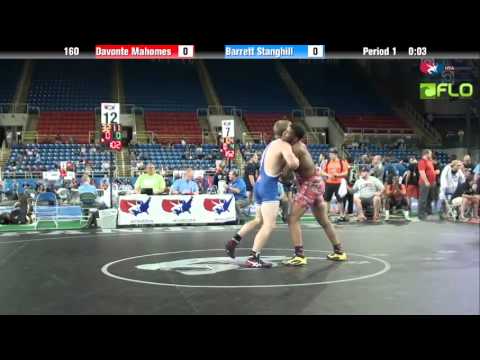 Junior 160 - Davonte Mahomes (Illinois) vs. Barrett Stanghill (Montana)