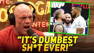 "What a Fu**ing Joke!" Joe Rogan BLASTS Jake Paul on Anthony Joshua Fight!