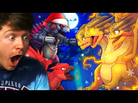 BABY KING GHIDORAH vs BABY MECHA GODZILLA vs BABY RODAN the REACTION! (Epic)