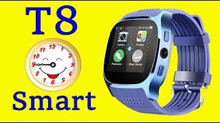 T8 Blue Smart Watch support SIM Card