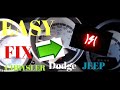 CHRYSLER, DODGE, JEEP RED LIGHTING BOLT ON DASH LIMP MODE -RELEARN PROCEDURE- EASY FIX