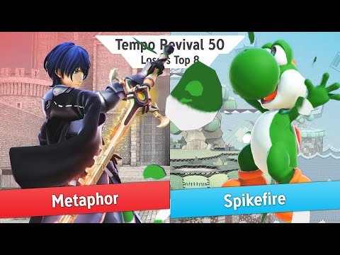 Tempo Revival 50 - Spikefire (Yoshi) Vs. Metaphor (Byleth, Palutena) - Losers Top 8 - Smash Ultimate