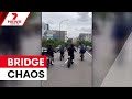 E Bike Gangs Wreak Havoc On Harbour Bridge 7NEWS