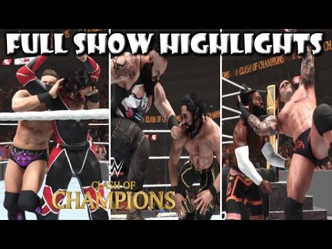 WWE 2K19 CLASH OF CHAMOPIONS 2019 FULL SHOW PREDICTION HIGHLIGHTS - PART 1