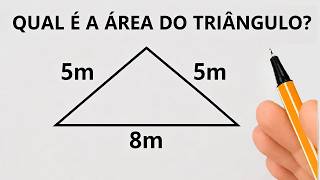 Como o calcular a área do triângulo (MESMO SEM A ALTURA)