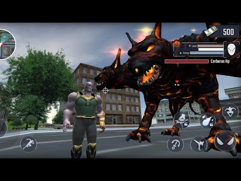 Thanos VS 3 Head Monster Escape || Spider Rope Hero - Thanos Best Game 2021 Android Gameplay #Thanos