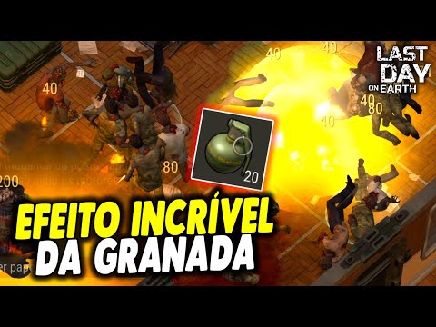EFEITO INCRÍVEL DA GRANADA NO ESGOTO - Last Day On Earth