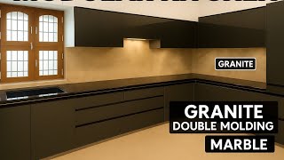 Modern Modular Kitchen Design |Modular Kitchen Installation with Granite & Marble | Full Guide