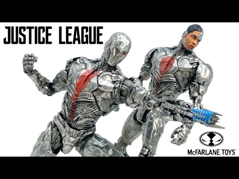 McFarlane Toys Justice League CYBORG Unmasked & Masked DC Multiverse SNYDERCUT 2021 Figure Review