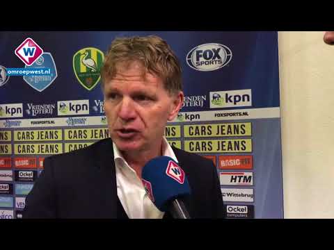 Reactie Fons Groenendijk na ADO Den Haag - PEC Zwolle