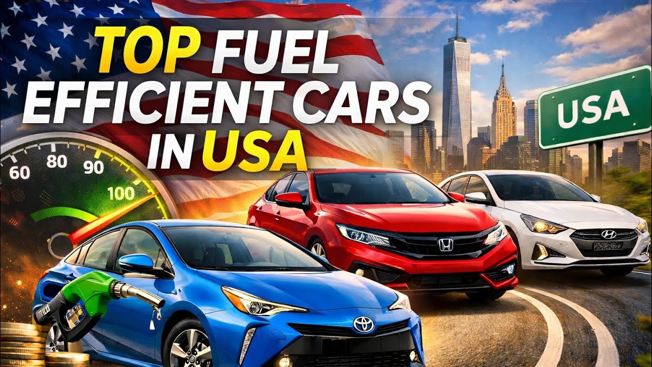 Top Fuel Efficient Cars in USA 2026 | Best MPG Cars & Hybrids Reviewed