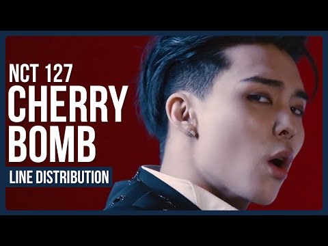 [Corrected In Description] NCT 127 - Cherry Bomb Line Distribution (Color Coded)