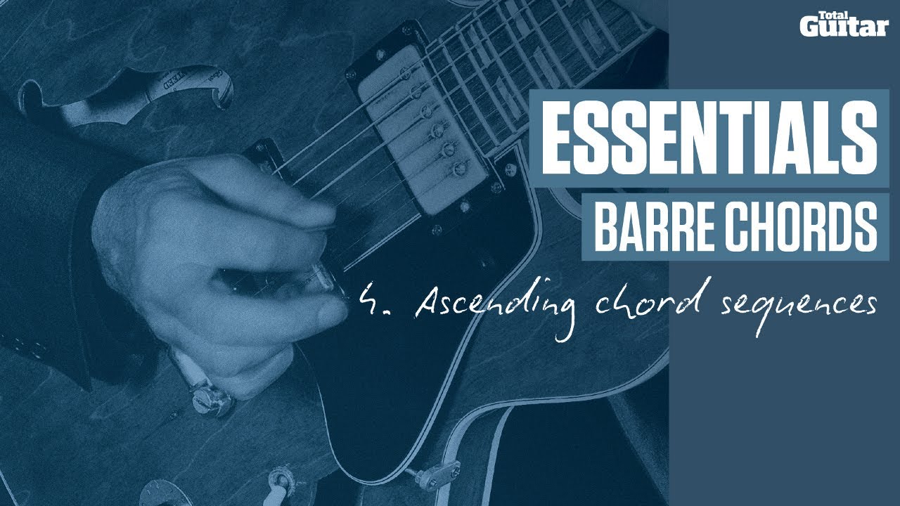 Essentials Lesson: Barre Chords -- Example 4 (TG221) - YouTube