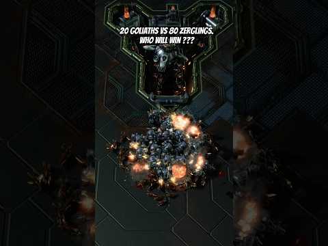 20 Goliaths vs 80 Zerglings | SC2.BattleRumBle #sc2 #rts #starcraft2 #스타크래프트2 #스타크래프트