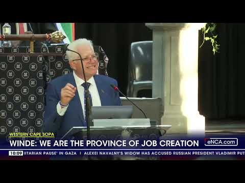 Western Cape SONA 'We are the province of job creation' Winde