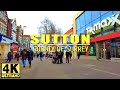 Walking tour at Sutton High Street  2024 | London Borough of Sutton | England United Kingdom