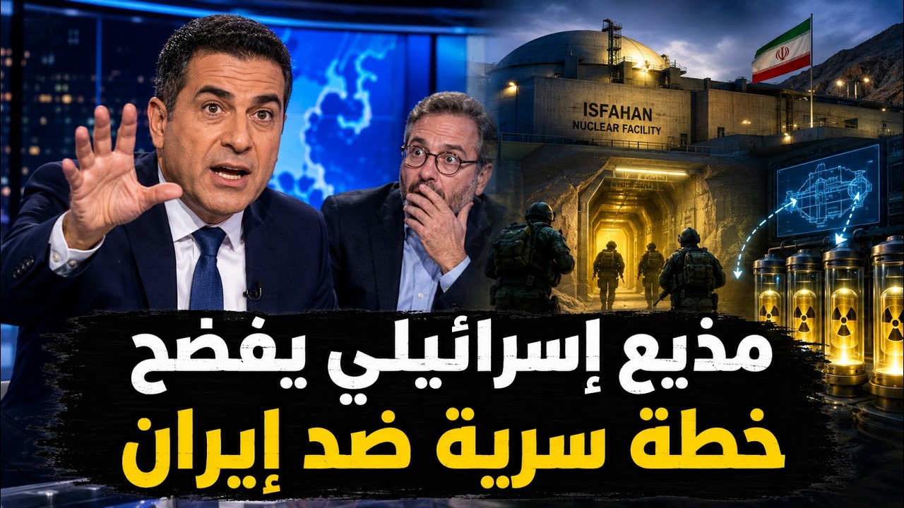 مذيع إسرائيلي ينشر معلومة سرية بالخطأ عن هجوم أمريكي إسرائيلي على إيران !