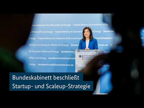 Video Thumbnail: Bundeskabinett beschließt Startup- und Scaleup-Strategie